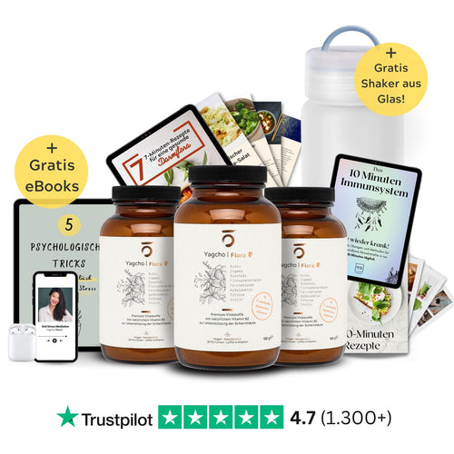 Flora Starterset (3x Yagcho Flora, 1x Shaker, Gratis Ebooks, Gratis Versand) - yagcho