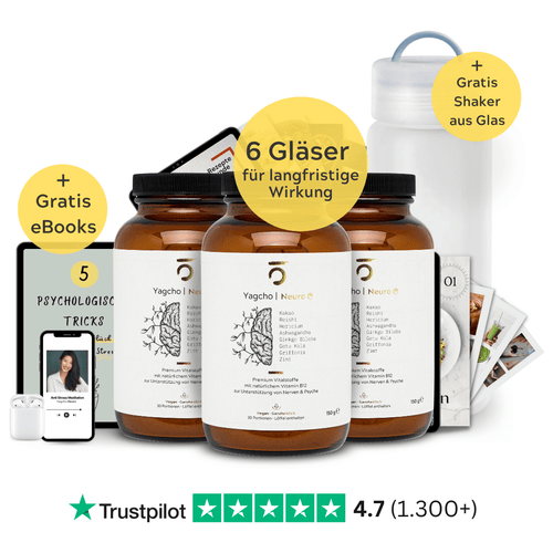 Neuro Starterset (6x Yagcho Neuro, 1x Shaker, Gratis Ebooks, Gratis Versand) - yagcho
